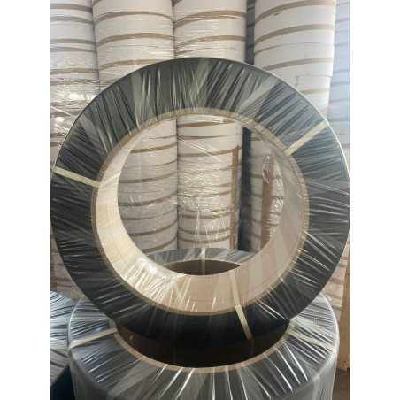 16mm 080mm Siyah-Beyaz Plastik Paketleme Şeridi
