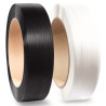 16mm 080mm Siyah-Beyaz Plastik Paketleme Şeridi